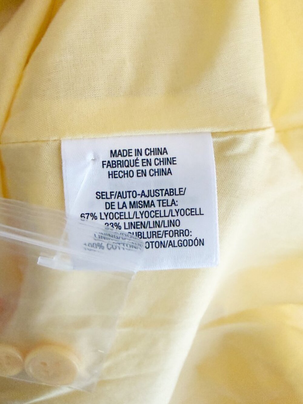 Favorite Daughter The Becky Dress Golden Yellow Linen Blend Midi Dress Size M - Picture 6 of 8